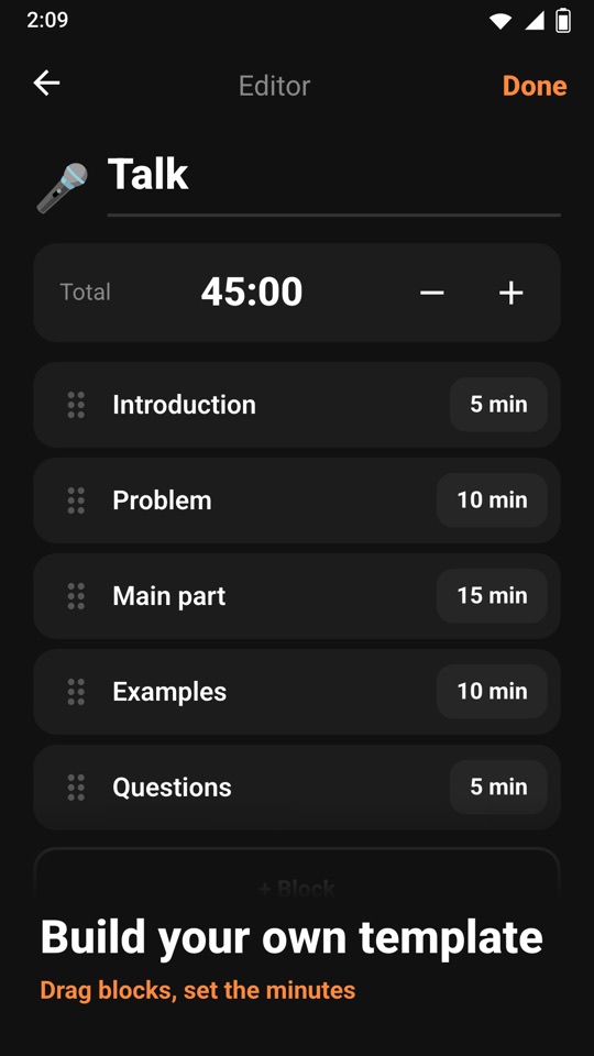 Chrono Blocks — Inside the app 4