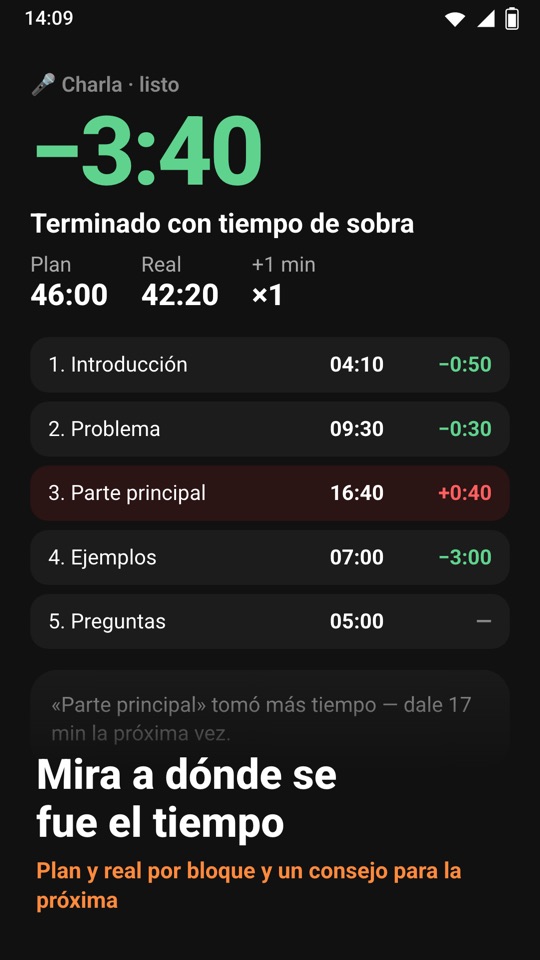 Chrono Blocks — Dentro de la app 6