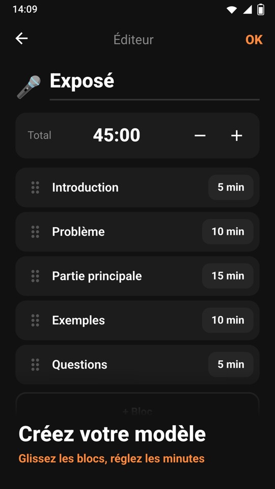 Chrono Blocks — Dans l’appli 4