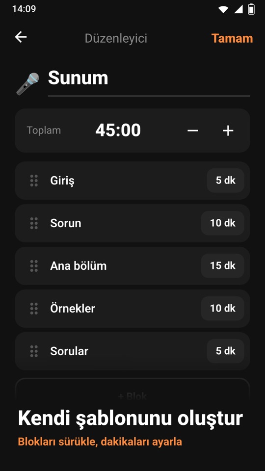 Chrono Blocks — Uygulamanın içi 4
