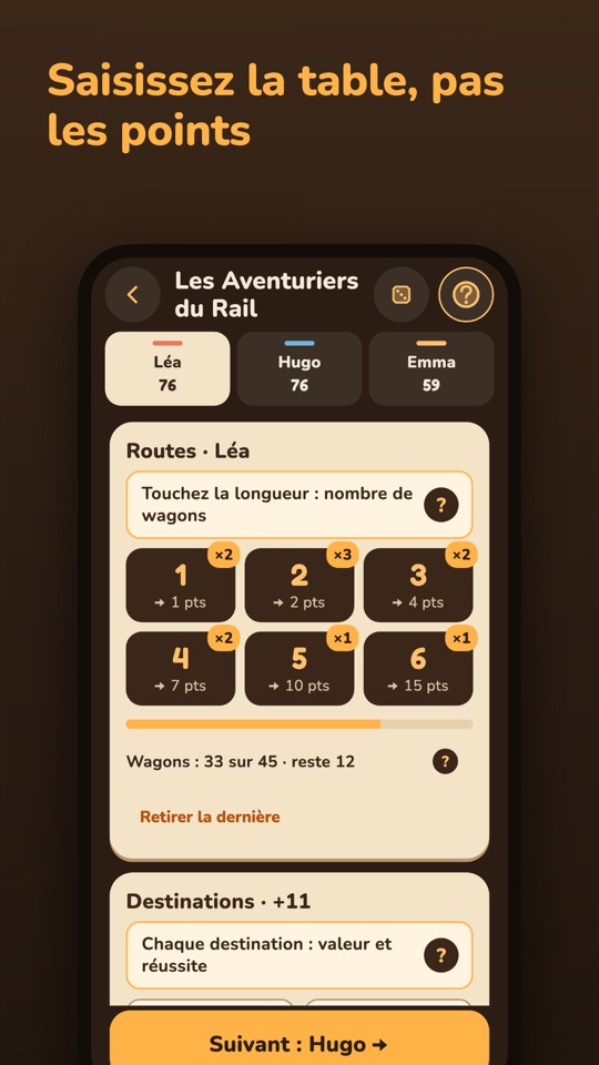 Score Night — Dans l’appli 4