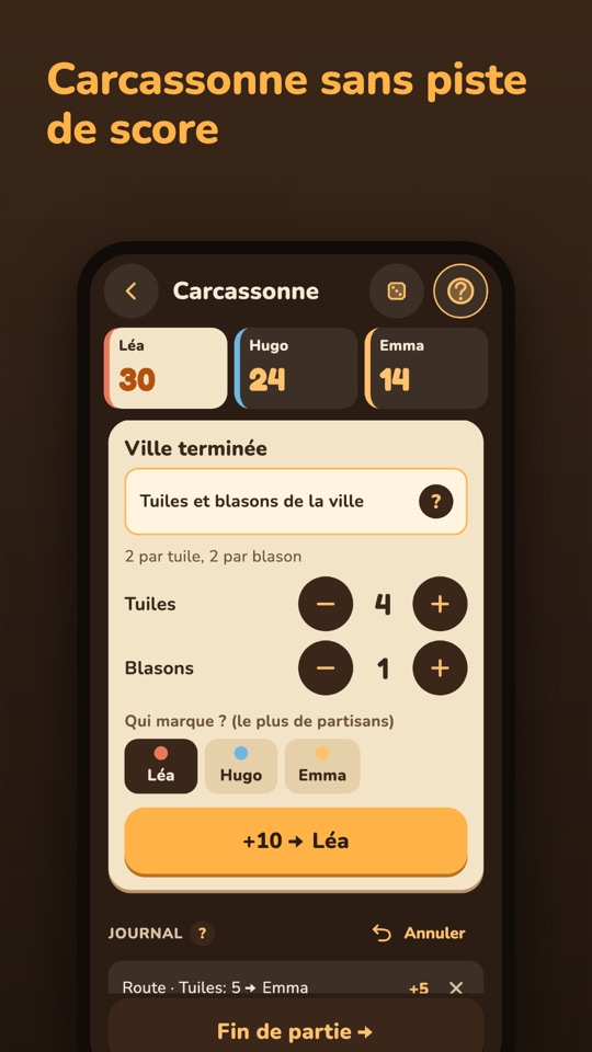 Score Night — Dans l’appli 5
